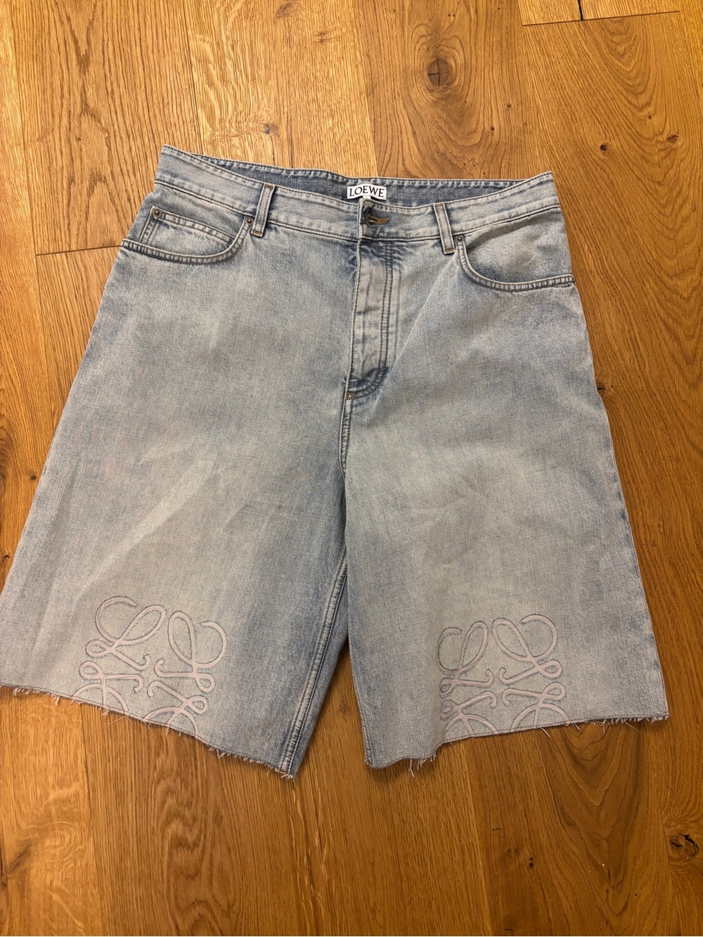 Loewe Light Blue Denim Jeans with Branded Tags
